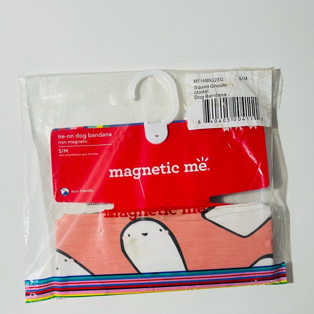 magnetic me tie on dog bandana squad ghouls - S/M